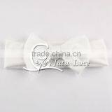 Handmade Solid Cotton Fabric Headband With Big Bowknot, Baby Messy Bow Tie Elastic Head Wrap, Baby Good Strength Hair Band thumbnail-4