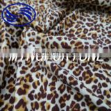 100% nylon Pongee leopard printed fabric for ladies fashion dress