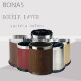 Eco Friendly Trash Can With Painting, Room Trash Can, Antique Trash Can thumbnail-1