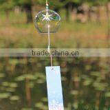 Clear Glass Bell Wind Chime Accept Customized