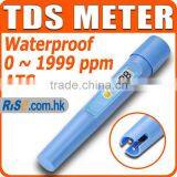 Digital Water Tester Total Dissolved Solid 0-1999 Ppm Waterproof TDS Meter