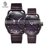 2016 Best Leather/nato Frabic Straps Fashion Couple Watches Gift Set Quartz Couple Watches thumbnail-3