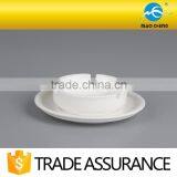 Restaurant White Round Fine China Ceramic Ashtray thumbnail-3