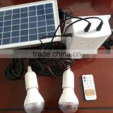 5W portable solar lighting system with FM radio music blue teeth/usb rejector/phone charge