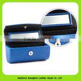 15018 Portable Leather With Good Quality Leather Cosmetic Bag With Mirror thumbnail-6