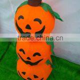 New Tall Led Light Inflatable Tractor Lighted 3 Wire Pumpkin Stacked Commercial Halloween Decoration thumbnail-3