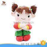 OEM Happy Girl Doll Plush Toy Good Quality Plush Mascot Girl Doll thumbnail-1