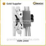 Height Adjustable Black / Silver Floor Standing LCD LED TV Stand for 25-55 Inches With Projector Tray and DVD Tray thumbnail-4