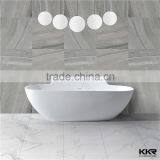Pure White Dongguan Freestanding Bathtub Acrylic Solid Surface Bath Tubs thumbnail-3