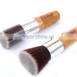 Flat Top Make up Liquid Powder Foundation Brush Bamboo Handle