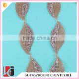HC4778-1 Hechun Leaf Shape Fashion Beaded Fabric Trim for Long Evening Dress thumbnail-3