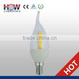 2013 New Product E14 2.2W CRI 80 270LM LED COB Flame Bulb With 320 Deg Beam Angle