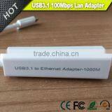 AX88172A USB3.1 100Mbps Ethernet Adapter in White thumbnail-3