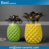 color glazed home decoration ceramic pineapple                        
                                                Quality Choice