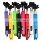 2015 New Promotion Handheld Wireless Bluetooth Shutter or Cable Selfie Stick Monopod Extendable For Phone thumbnail-5