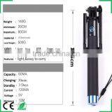 For Travel Universal Mini Wireless Selfie Stick thumbnail-4