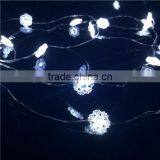 led Christmas holiday wedding party micro copper wire snow led twinkle starry fairy string light