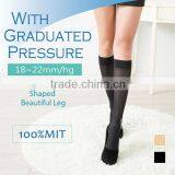 Custom Knee High Cycling Fancy Medical Compression Slimming Sock