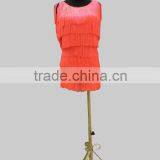 White and Black Fringed Skirt Black White Striped Skirt Plain White Skirt thumbnail-5