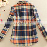 Woman' s Shirt Warm Fleece Lambswool Shirt Printed Long Sleeve t Shirt thumbnail-3