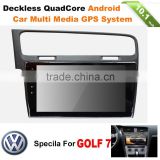 1DIN ANDROID CAR SMART MEDIA DVD PLAYER WITH GPS NAVIGATION SYSTEM HD TOCH SCREEN FOR VW GOLF 7