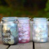 White / Red / Blue / Frosted / Cheap Glass Hurricane Candle Holders With Lid for Home Decoration thumbnail-2