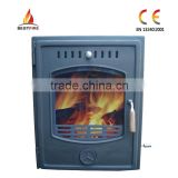 7kw cast iron wood coal fuel insert fireplace