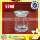 high quality 60ml cylinder votive candle glass holders with lid