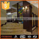 High Class Apartment Design Natual Beige Stone Balustrade for Stairs thumbnail-2