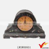 rust handmade roman numeral mini antique desktop clock