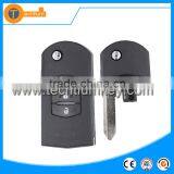Topbest Flip Car Keys for Mazda 2 Button Remote Key Blank,for Mazda M3,M6 Key Fob Cover