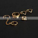 Hotsale New Design Ladies Gold Four Finger Ring thumbnail-1