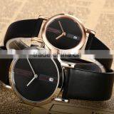 Leather Quartz Pair Couple Watches With Fashion Design thumbnail-2