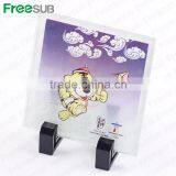 Customed Logo Printing L100*H100*W4mm Square Coaster Sublimation Toughened Blank Glass Photo Coaster thumbnail-4