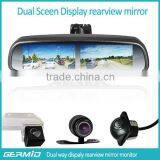 Carmera car monitor vehicle rear view mirror monitor China suppler four back up camera dispaly