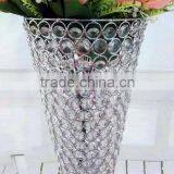 2017 News Decoration Crystal Beads Vase , Silver Add Crystal Bead Vase for Weddings thumbnail-2