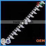 White Rhinestone Jewelry Pearl Roll Trimming Chain for Garment thumbnail-6