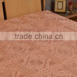 Indian Mirror Embroidered Bedspread Wholesale Fabric Bedding Bedspread