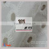 white cotton embroidery blouses fabric