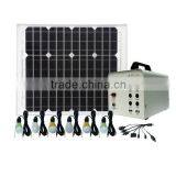 Solar Power Lighting System and Solar Generator to Run 3w Led Bulb and to Run DC Fan in Rural Homes and Remote Villages
