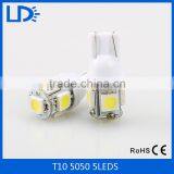 Factory Hot Sale LED W5W T10 5050 5smd Light Led Bulbs for Car