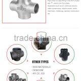 China Manufactured 304 Stainless Steel Pipe Cross Fitting