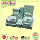 Gift Storage Canister Tin Can Container Tea Food Metal Rectangular Tin Box