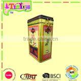 Gift Food Chocolate Candy Tea Plastic Rectangular Clip Lid Tin Box