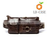 China quality Straps Portable leather Men Leather Chest Belt Bag