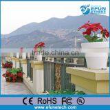 Outdoor/indoor Led Pot,decorating Rechargable White Plastic Led Flowerpot