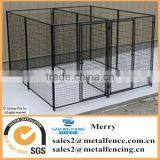 Black Dog Use Fence Powder Coated Material Dog Kennel Fence Panel thumbnail-3
