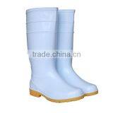 Light Duty Unisex Chemical Resistant White PVC Boots For Food Industry