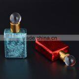 Square Shaped UV Crakle Colored Essential Oil Bottle Empty Refillable Glass Perfume Bottles 15ml With Glass Stick Stopper thumbnail-3