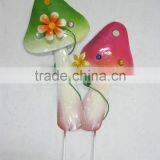 2015 Newest Garden Stakes Metal Stakes for Garden Decoration Mushroom Stakes Mushroom Garden Stakes Garden Picks Metal Mushroom thumbnail-1